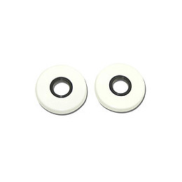 2 rosaces en aluminium à Bec de Cane blanc