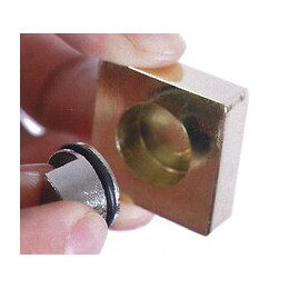 4 pattes à glace carré chromé 25mmx25mm