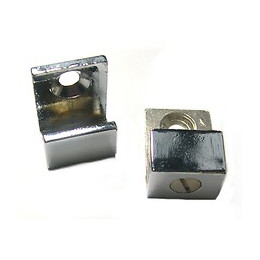 Patte à glace en ''U'' zamak 20x20mm