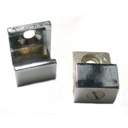 Patte à glace en ''U'' zamak 20x20mm