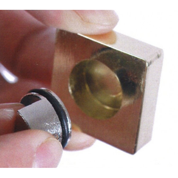 4 pattes à glace carré blanc 25mmx25mm