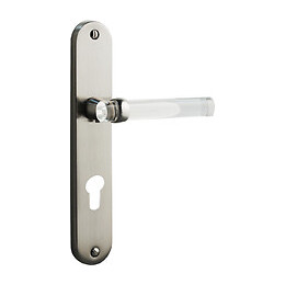 Poignée de porte SOFOC Gum nickel translucide perçage cylindre