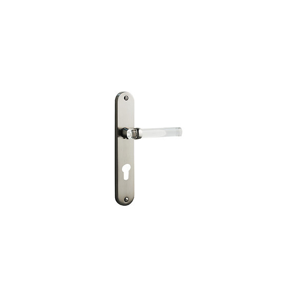 Poignée de porte SOFOC Gum nickel translucide perçage cylindre