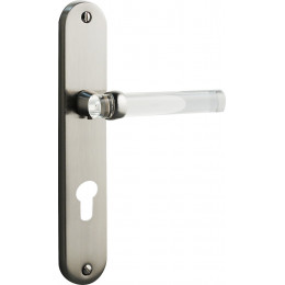 Poignée de porte SOFOC Gum nickel translucide perçage cylindre