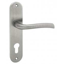 Poignée de porte Rhapsodie zamak nickel perçage cylindre entraxe 165mm