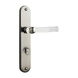 Poignée de porte SOFOC Gum nickel translucide à condamnation