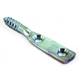 4 pattes à vis bois 2 trous Longueur 70mm