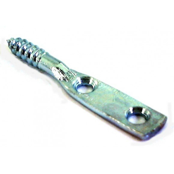 4 pattes à vis bois 2 trous Longueur 70mm