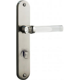 Poignée de porte SOFOC Gum nickel translucide à condamnation