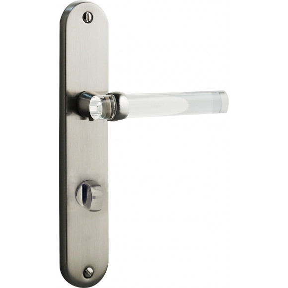 Poignée de porte SOFOC Gum nickel translucide à condamnation