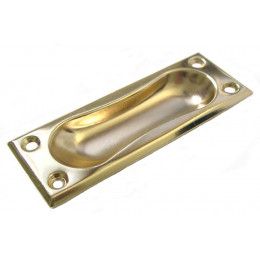 Poignée entaille laiton 74x21x8mm