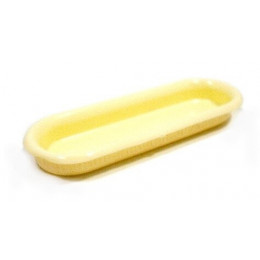 Poignée entaille plastique 75x23x9mm