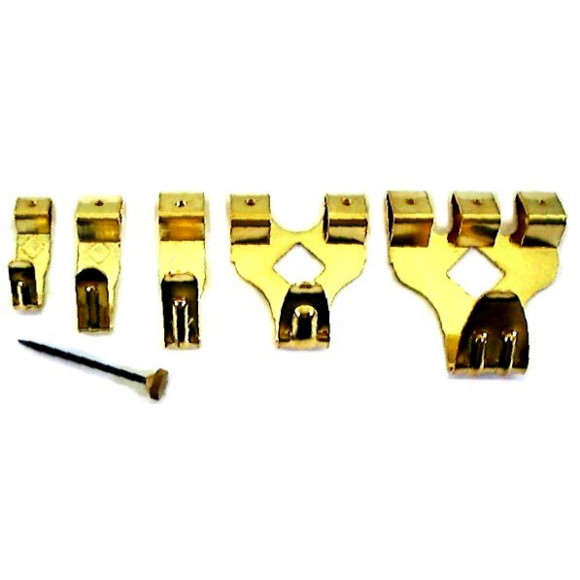 6 crochets Luxe pour tableau 8mmx29mm