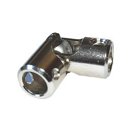 Genouillère ronde acier 6 pans 10mmx2 vis TF M5 18mm