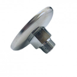 Mamelon Égal Laiton Mâle-mâle À Visser Avec Rosace 1 / 2x3 / 8 En Laiton