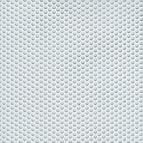 Tôle perforée rond 1.5mm aluminium anodisé argent 25x50cm