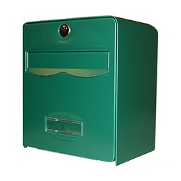 Mini boîte aux lettres à barillet vert
