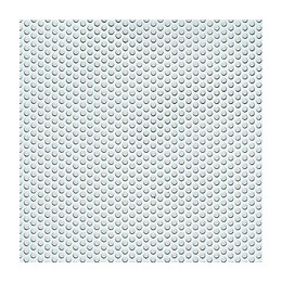 Tôle perforée rond 1.5mm aluminium anodisé argent 25x50cm