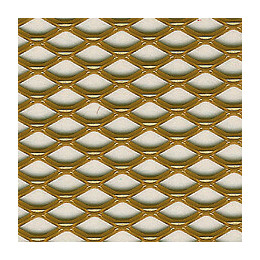 Métal déployé aluminium anodisé laiton 25x50cm