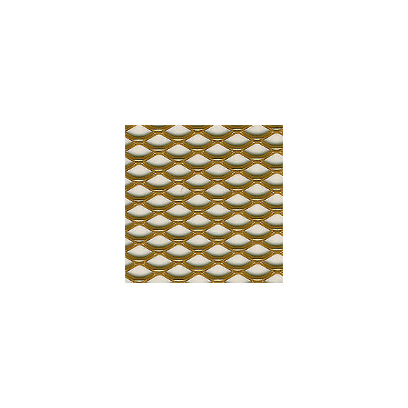 Métal déployé aluminium anodisé laiton 25x50cm