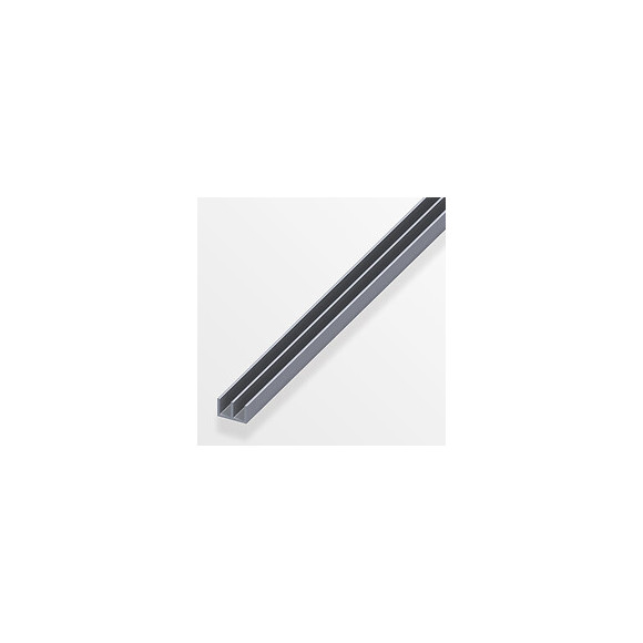 Double U 10x16x10mm aluminium brut 1m