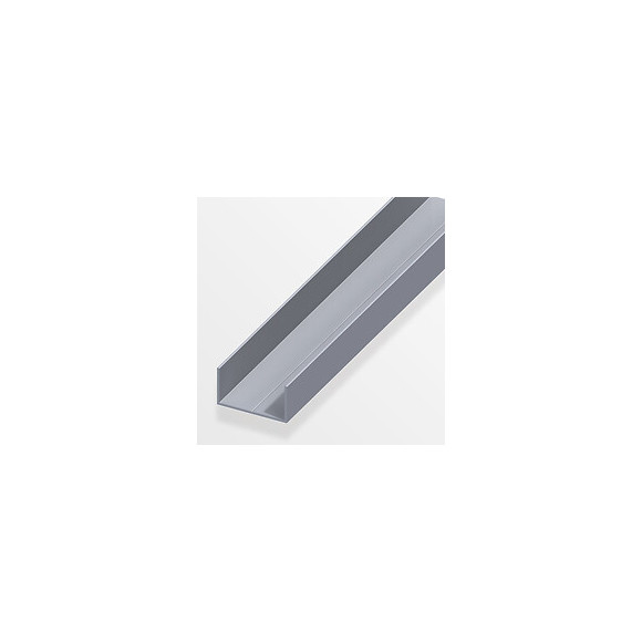 U rectangulaire 11.5x19.5mm aluminium brut 1m
