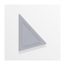 4 goussets aluminium brut 60x60mm