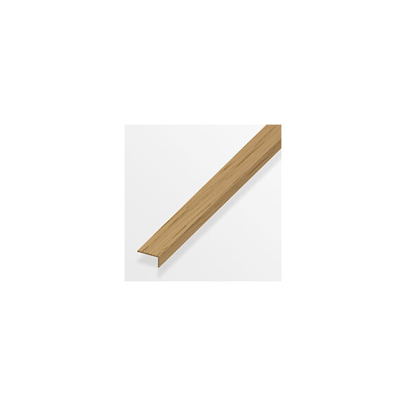 Cornière inégale PVC chêne clair 19x22mmx1m