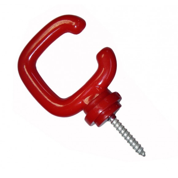 2 crochets ouverts plastique à vis.