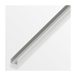 U 10x21mm intérieur utile 19mm PVC blanc 1m