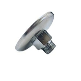 Mamelon Égal Laiton Mâle-mâle À Visser Avec Rosace 1 / 2x3 / 8 En Laiton