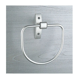 Porte-serviettes anneau GALEDO Design aluminium brossé