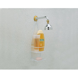 Valet de douche Tétra Minor métal blanc