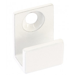 Jeu de 4 fixations pour miroir forme U blanches