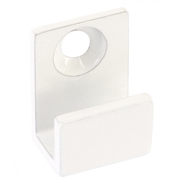 Jeu de 4 fixations pour miroir forme U blanches