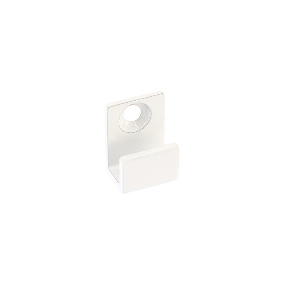 Jeu de 4 fixations pour miroir forme U blanches