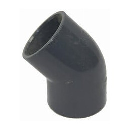 Ø 50 Mm - Coude Simple En Pvc À 45°- Femelle À Coller/femelle À Coller - Jardiboutique - So-c4550-x01