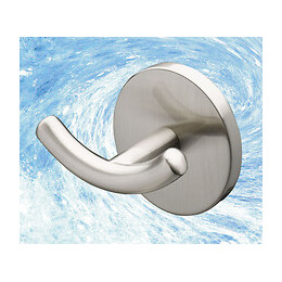 Patère Virginia 2 têtes zamak chromé satiné