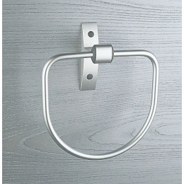 Porte-serviettes anneau GALEDO Design aluminium brossé
