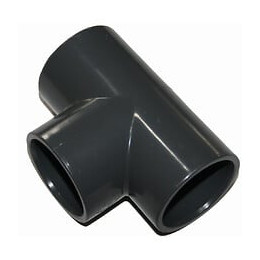 Te Ø 50 Mm,  Pvc 90° Pression A Coller. - Interplast - In-sti1050