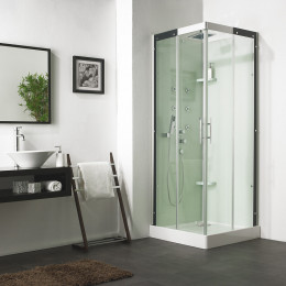 Cabine de douche carré 80x80 Flotille coulissante hydromassante 