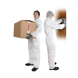 Combinaison jetable à capuche T4 blanc