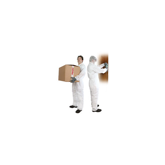Combinaison jetable à capuche T4 blanc