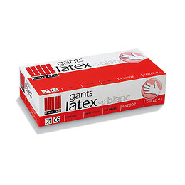 Boite 100 gants latex grade A,L ERGOS