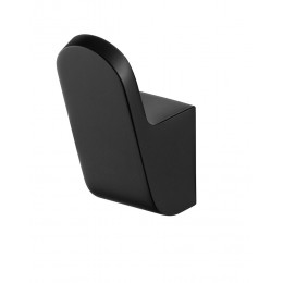 Patère une tête finition satinée FUTURA NOIR