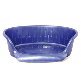 Corbeille pour chien en plastique couleur bleu taille 45cm