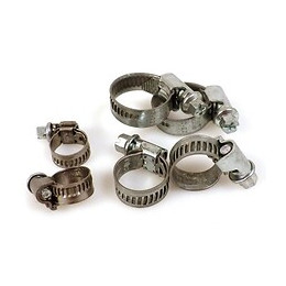 6 Colliers de serrage à vis 8 à 22 mm