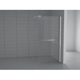 Paroi de douche à l'italienne largeur 120 cm en verre 8 mm transparent