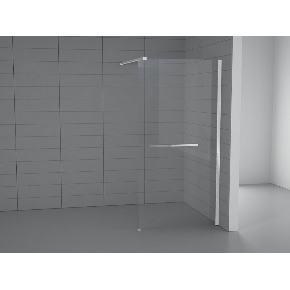 Paroi de douche à l'italienne largeur 120 cm en verre 8 mm transparent