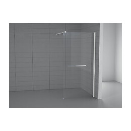 Paroi de douche à l'italienne largeur 120 cm en verre 8 mm transparent